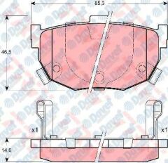 ARKA FREN BALATASI ELANTRA 2.0-1.8-1.6 2.0 CRDI 96>01> 7.06 COUPE 1.6I 16V 97-02-2.0 02>8.09