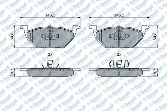 FREN BALATASI ON WVA23130-23131 A1 17> KAMIQ 19> ARONA IBIZA V 17> POLO VI 17> 1.0 1.0MPI 1.0TGI 1.0TSI