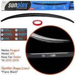 SPO-PEUGEOT 301 SPOİLER PİANO BLACK (ENJEKSİYON BA |  | SPOİLER GRUBU