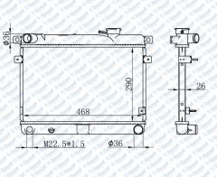 MOTOR SU RADYATORU BRAZING M131-DKS