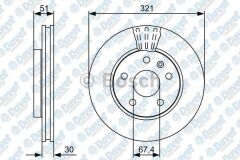 FREN DISKI ON 321MM OPEL INSIGNIA 08> 17 JANT