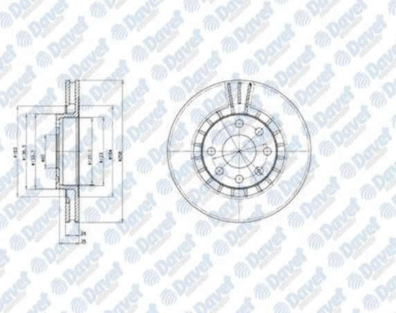 FREN DISKI ON 6D 256MM VECTRA A-B 00-
