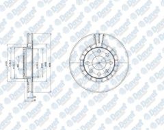 FREN DISKI ON 6D 256MM VECTRA A-B 00-