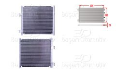 KLIMA RADYATORU 400X380X20 | FORD KA 1.3I 96> | WISCO
