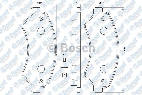 FREN BALATASI ON FIAT DUCATO PEUGEOT BOXER CITROEN JUMPER 2.2HDI 3.0HDI 09/06-> KARSAN JEST