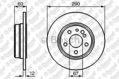 FREN DISKI ARKA DUZ MB S-SERISI W140 91-98   ####
