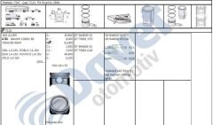 MOTOR SEGMAN 72.00MM 0.40 FIAT PUNTO II STILO IDEA DOBLO FIAT 500 1.4 16V 0HP 03-12