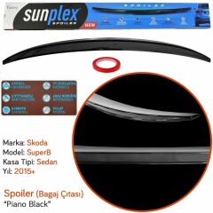 SPO-SKODA SUPER B 2015-2019 SPOİLER PİANO BLACK(EN |  | SPOİLER GRUBU