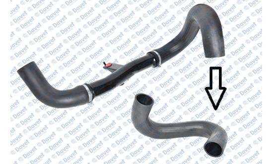 TURBO HORTUMU DUCATO 2.3 JTD {METAL BORU HARIC OK ILE GOSTERILEN BUYUK HORTUM}