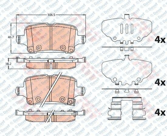 ARKA FREN BALATASI OPEL INSIGNIA B 17 17>