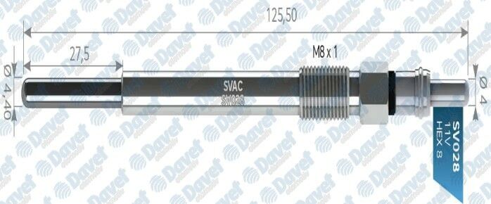 KIZDIRMA BUJISI 11V FIESTA-FOCUS-FUSION 1,4TDCI/1,6TDCI SOKETLI P307- C3 - C4 - C1 - C2 - XSARA