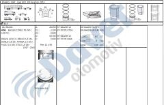 MOTOR SEGMAN 80.50MM STD FIAT DOBLO STILO PALIO BRAVO BRAVA MAREA 1.6 16V