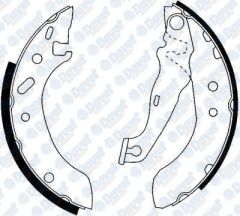 ARKA FREN BALATASI PABUCLU ESCORT VII 95>00 1.4 / 1.8TD / 1.6 16V FIESTA IV 1.25 / 1.3 / 1.4 16V 95>02 FORD KA 1.0 / 1.3 96>08 MAZDA 121 II 96>03
