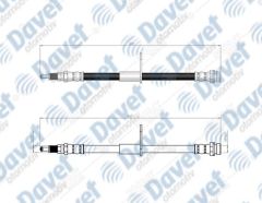 ARKA FREN HORTUMU TRANSIT CONNECT-TOURNEO CONNECT/GRAND TOURNEO CONNECT 13->