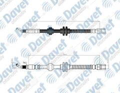 ARKA SAG/SOL FREN HORTUMU PEUGEOT 407 /407 SW/COUPE 04-> C5 III 08->   ####