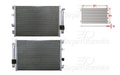 KLIMA RADYATORU 591X391X16 | FORD FOCUS3. C-MAX2 DIZEL 11> | WISCO