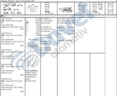 MOTOR PISTON SEGMAN 76.00MM STD RENAULT MEGANE II SCENIC CLIO III MODUS LAGUNA III KANGOO 1.5 DCI K9K EURO 4