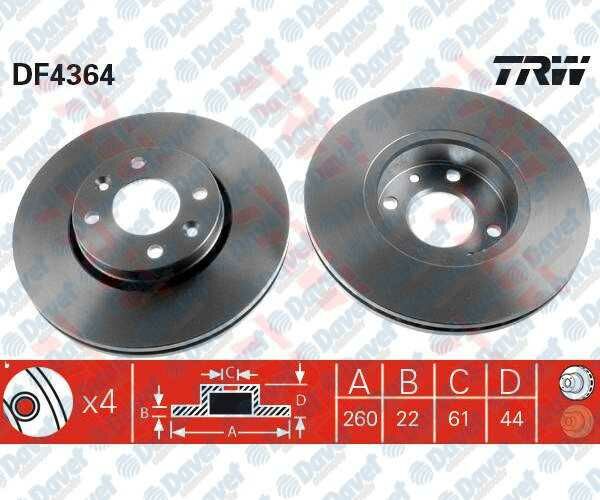 ON FREN DISKI AYNASI HAVALI MICRA K12 03>10 NOTE 06>12 CLIO III 06>10 MODUS 04> 260X4