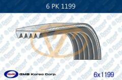 GMB 6PK1199 - KANALLI KAYIS CLIO II-III-FLUENCE-KNG-MGN II-III-SCENIC III-SYMBOL 1.5 DCI K9K