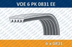 KANALLI KAYIS 6PK0831 ALTEA IBIZA LEON TOLEDO A3 FABIA OCTAVIA ROOMSTER YETI CADDY JETTA