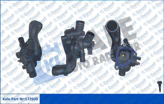 TERMOSTAT 105°C PLASTIK GOVDELI KOMPLE CITROEN BERLINGO C3 II C3 PICASSO C4 COUPE C4 GRAND PICASSO C4 I C4 PICASSO I DS3 PEUGEOT P207 P207 CC P207 SW P3008 P308 P5008 PARTNER