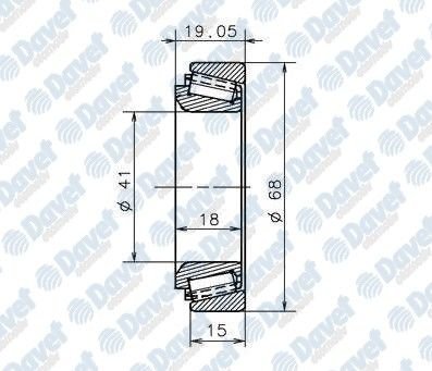 SANZIMAN RULMANI FIORINO GRANDE PUNTO NISSAN MICRA ALMERA 41X68X19.05 EC42320S01H206
