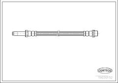 Fren Hortumu Ön 412-413 490mm  Spr-Lt Mercedes 1995-06