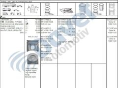 MOTOR PISTON SEGMAN 69.60MM 0.40MM KISASTD OPEL AGILA 1.3 CORSA MERIVA TIGRA 1.3 ALBEA 1.3 MTJ DOBLO PALIO  Z 13DT EURO 4 4 SIL. DIZEL 1248CC 70 PS 18:1 TURBO COMMON RAIL