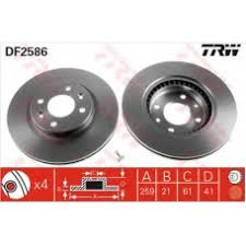 ON FREN DISK AYNASI RENAULT R19-CLIO I CLIO II 98> KANGOO 01> MEGANE I 96> TWINGO 96 DACIA LOGAN 06> SANDERO 08> 259MM