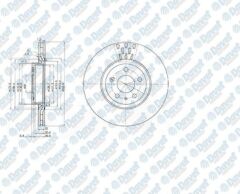 ON FREN DISKI 5 BIJON DOBLO III-EGEA 1,3-1,6-2,0 10- DOBLO 1,6 10- ALFA ROMEO 147-156