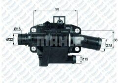 TERMOSTAT 83C BERLINGO-C3-C4-C5-JUMPY-XSARA 1.6 HDI-FIESTA-FOCUS-CMAX 1.6 TDCI-P206-P207-P307-P4