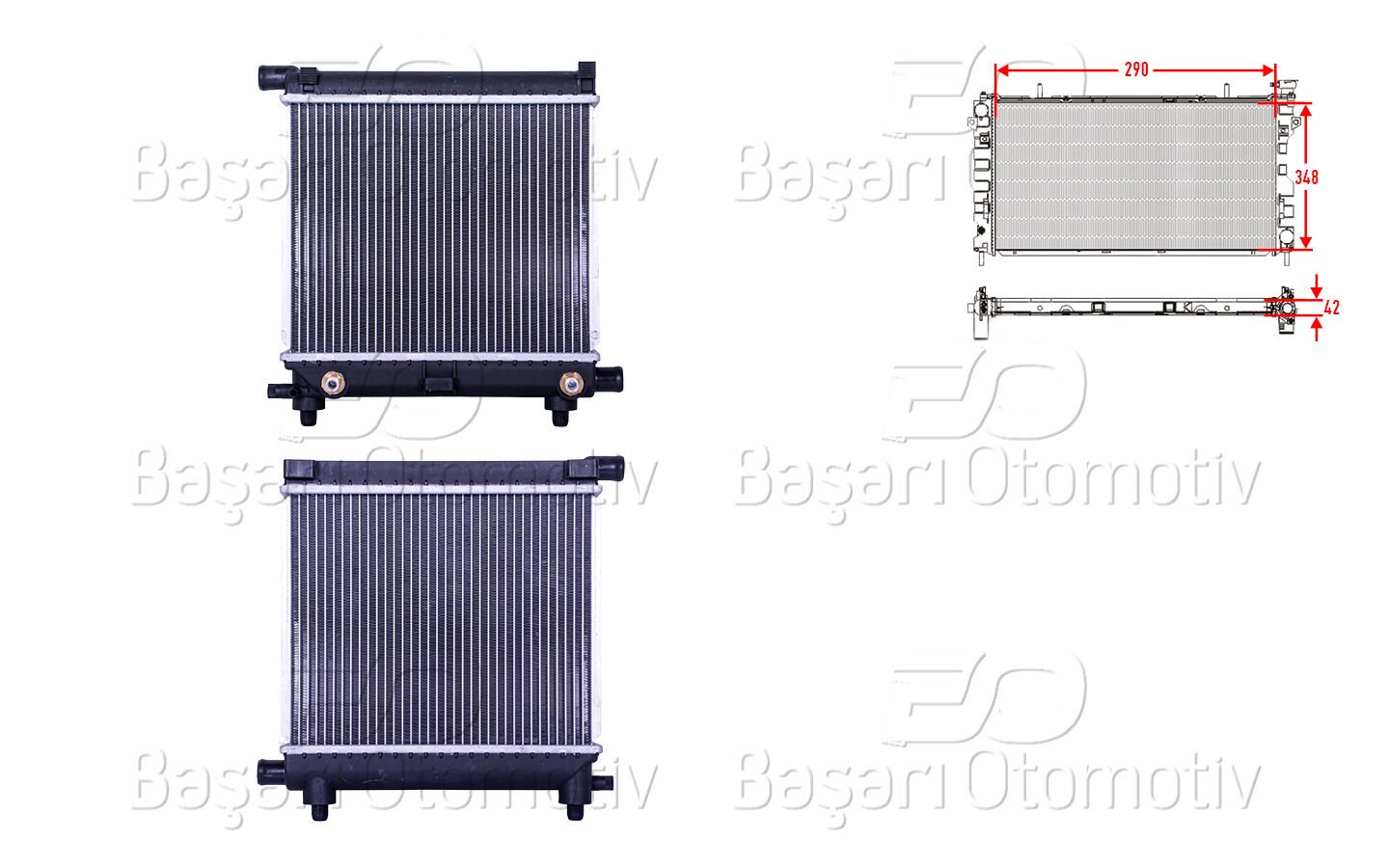 SU RADYATORU BRAZING AT 290X348X42 | MERCEDES-BENZ BENZ 190 W201 2.0 E1.8 E2.0 W124 200 1982 > | WISCO