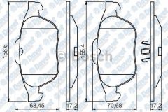 FREN BALATASI ON E.NO:0986TB3078 WVA 23247  RENAULT  LAGUNA II SEDAN 2.0I 16V 2.2DCI B74 K74 03/01->