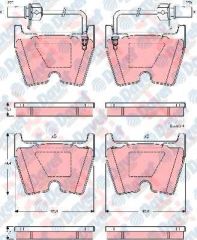 ON FREN BALATASI VW PHOETON 6.0 W12 4 MOTION. 5.0 V10 TDI 04.02- 18