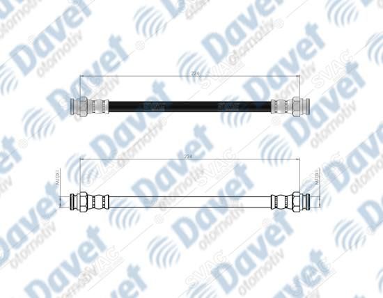 ARKA FREN HORTUMU OPEL CORSA D KAMPANALI ARACLAR ICIN 06-> OPEL CORSA E / CORSA E VAN X15 15->   ####