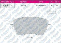 FREN BALATASI ON WVA 23973  RENAULT CLIO III 1.5DCI KANGOO II 1.6 MODUS 1.2 DACIA DUSTER 1.6 16V  1.5DCI LOGAN MCW 1.4 1.6 1.5DCI NISSAN MICRA III 1.0 16V 1.2 16V NOTE 1.4 16V 1.6 160SR 2003->