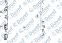 MOTOR SU RADYATORU CLIO II 01-> THALIA 05-> 480X415X34 MANUEL SANZUMAN