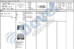 MOTOR SEGMAN 84.00MM 0.60 FIAT TEMPRA TIPO 2.0IE 8V 16V