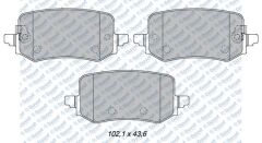 FREN BALATASI ARKA VWA 26487-26488-26489 HYUNDAI TUCSON NX4E NX4A 2020> KIA SPORTAGE V NQ5 2021>