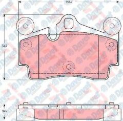 ARKA FREN BALATASI CAYENNE 3.2 10/03> TOUAREG 3.2 V6 5.0 V10 TDI 10/02> 18INC