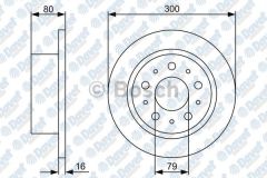 FREN DISKI ARKA 300mm ADET DUCATO 2.3JTD JUMPER BOXER 2.2HDI 100-120 3.0HDI 160 06-> 4HU/4HV MOTOR