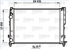 RADYATÖR 0550502AL LAGUNA (95-01) 1.6İ 16V 1.8İ
