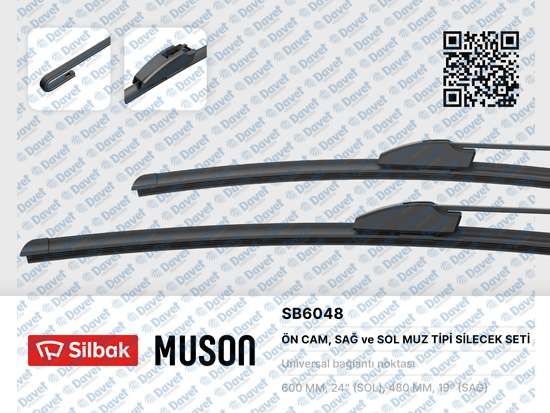 SILECEK SUPURGESI TK 600/480MM MUZ TIPI VECTRA C 02-05 SAXO VECTRA D 05- RAV 4 00-05 NAVARA 05-->   ####