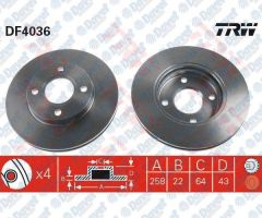 ON FREN DISKI AYNASI FOCUS I 98>04 FIESTA V 00>08 FUSION 02>12 FORD KA 1.6 03>08 MAZDA II 1.2/1.4/1.6 03>