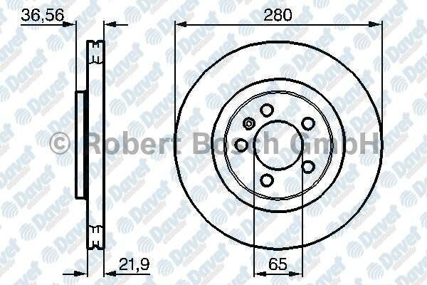 FREN DISKI ON A3 1.6 00>02 A3 1.6 02>03A3 1.6 97>01