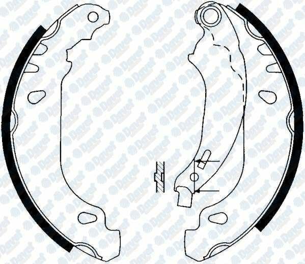 ARKA FREN BALATASI PABUCLU CLIO II 98-> SYMBOL 00-> LOGAN 04-> SANDERO 08-> 180X42MM