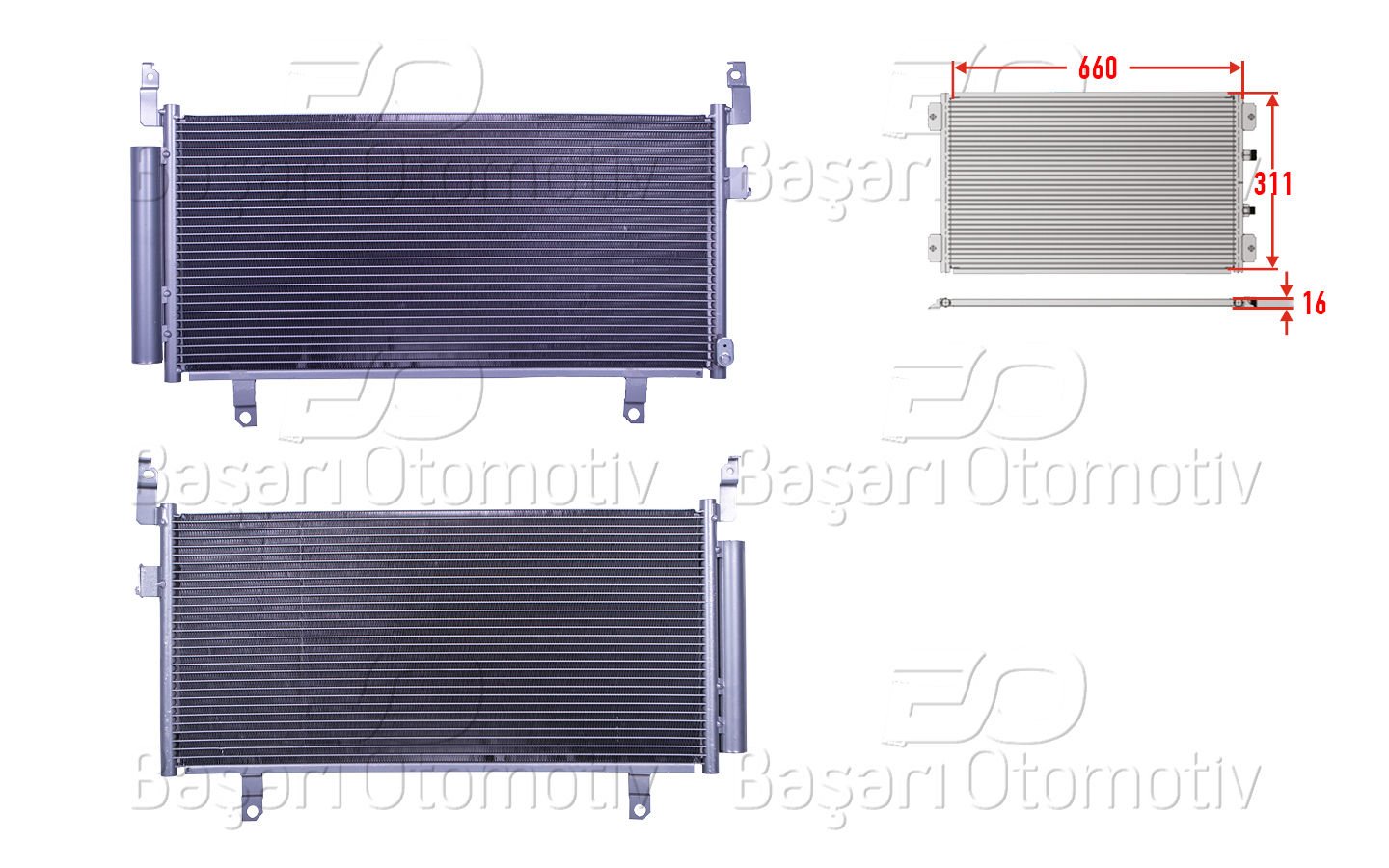 KLIMA RADYATORU 660X311X16 | SUBARU FORESTER 12> | WISCO