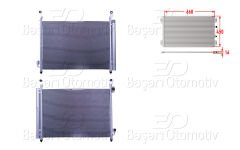 KLIMA RADYATORU 668X450X16 | RENAULT KOLEOS 08> | WISCO