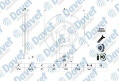 ARKA FREN DISKI VW POLO 08-13 05-14