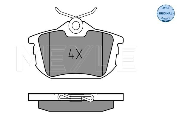 Fren Balatası Arka   ForFour Smart 2004-06